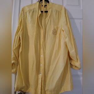 Tommy Hilfiger Pale Yellow Lightweight Women Blouse